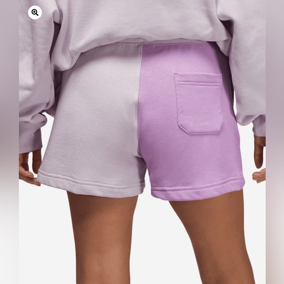 Women's Jordan Flight Fleece Colorblock Shorts - Picture 8 of 10